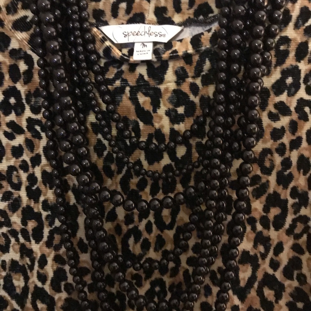 Size M Speechless spandex dress black layer bead